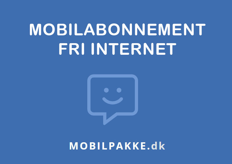 Mobilabonnement med fri internet