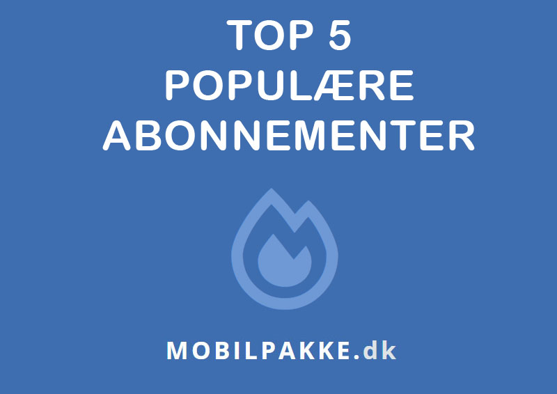 Top 5 populære mobilabonnementer
